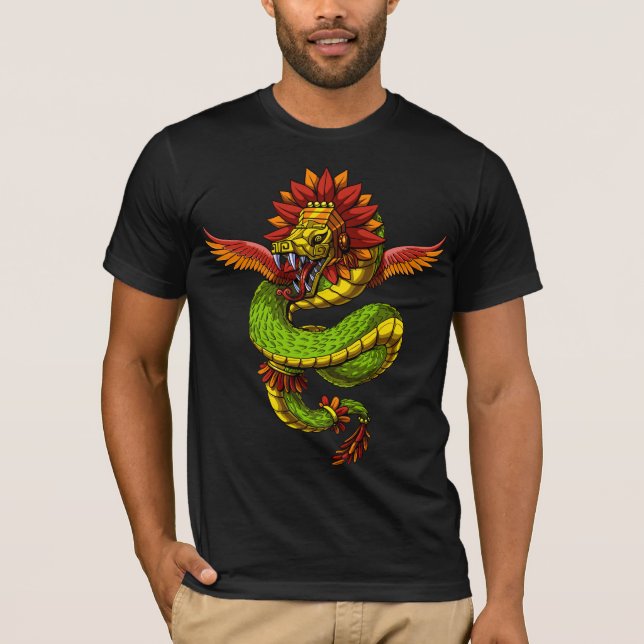 Quetzalcoatl Aztec God T-Shirt (Front)