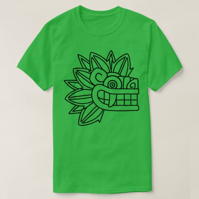 Quetzalcoatl Aztec Mayan Feathered Serpent Toltec  T-Shirt (Design Front)