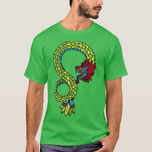 Quetzalcoatl Aztec Mayan Feathered Serpent Toltec  T_Shirt