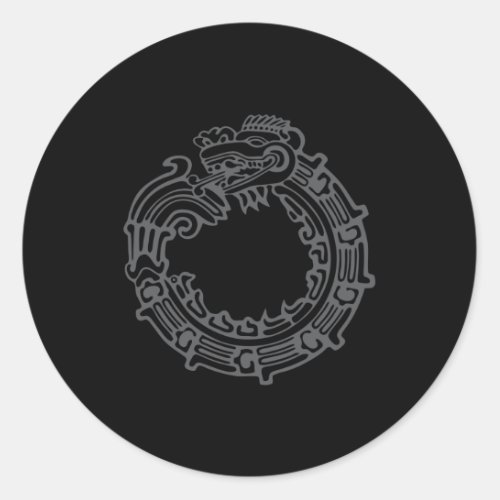 Quetzalcoatl Classic Round Sticker