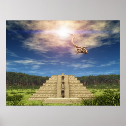 Quetzalcoatl Descending 002 Poster