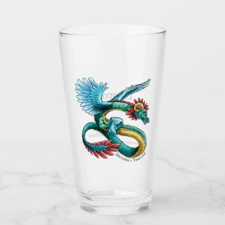 Quetzalcoatl Dragon December Birthstone Turquoise Glass