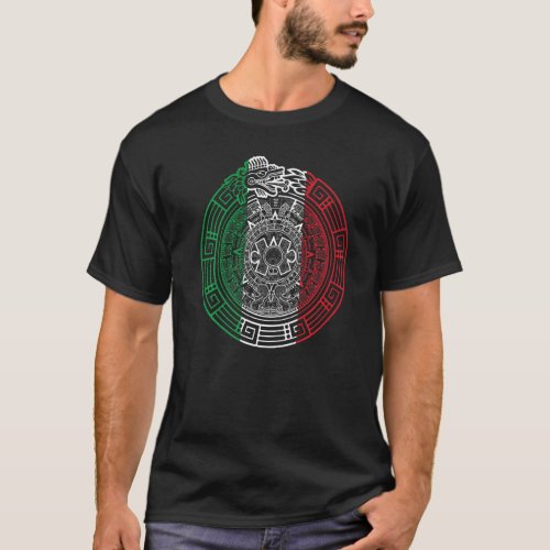 Quetzalcoatl Ouroboros Aztec Feathered Serpent Mex T_Shirt