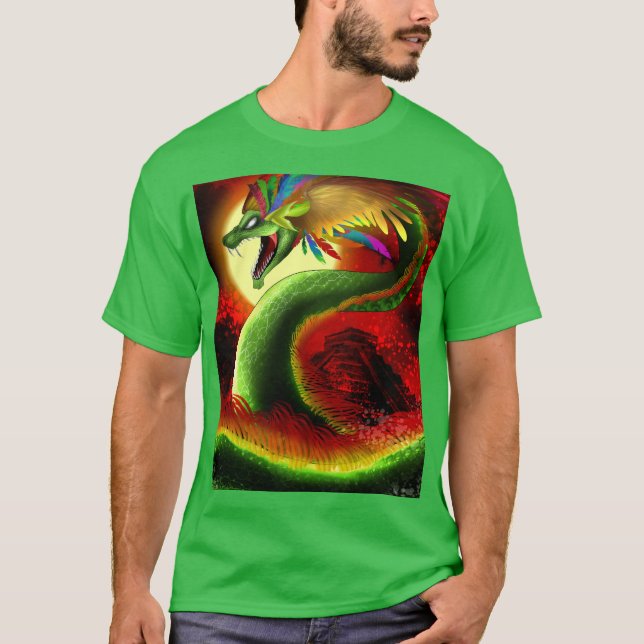 Quetzalcoatl the Aztec god T-Shirt (Front)