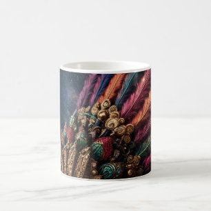 "Quetzalcóatl: The Feathered Serpent in Gold and B Color Morph Mug