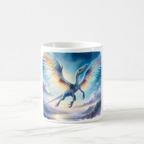 Quetzalcoatlus in Flight REF40 _ Watercolor Coffee Mug