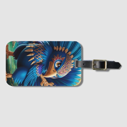 Quetzoraven Guardian of the Aztec Forest Luggage Tag