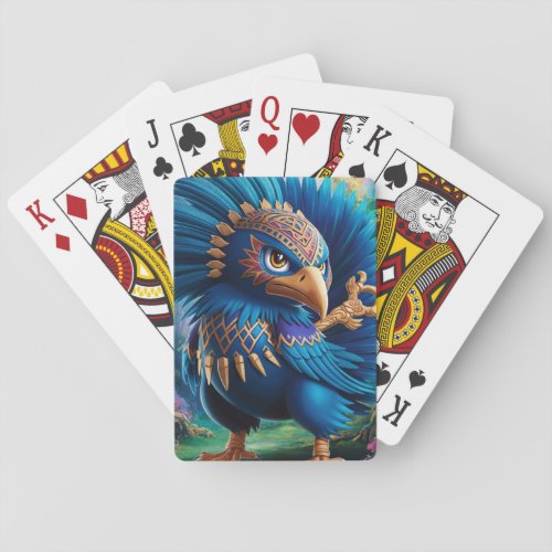 Quetzoraven Guardian of the Aztec Forest Poker Cards