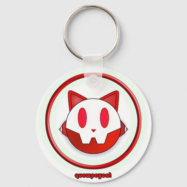 QUEWPEYCAT - GET READY! KEYCHAIN (Front)