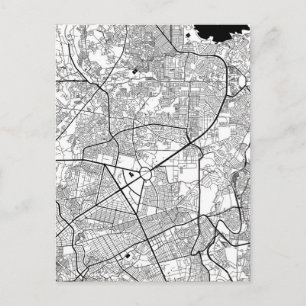 Quezon City Philippines Map Postcard