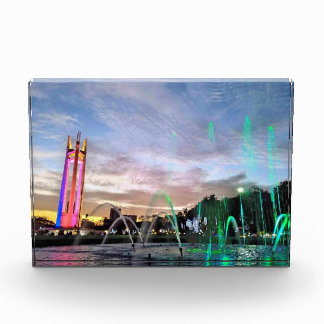 Quezon Memorial Circle Park in Quezon City Plaque