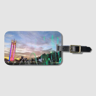 Quezon Memorial Circle Park Quezon City at Night Luggage Tag