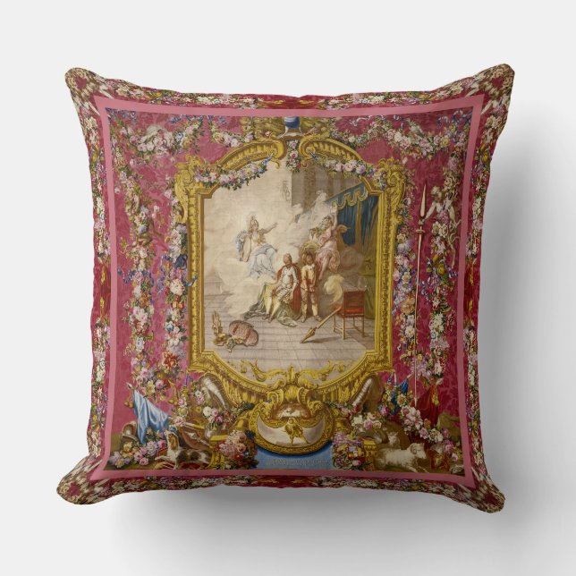 Quichotte Baroque Elegance Throw Pillow (Front)