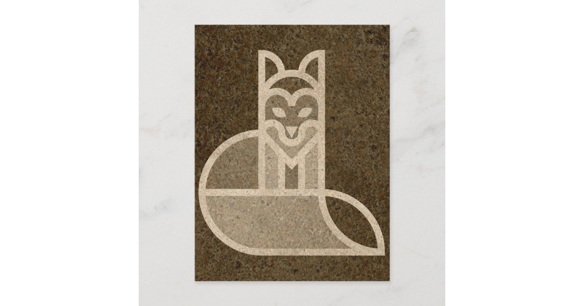Quick Brown Fox Art Design Postcard | Zazzle