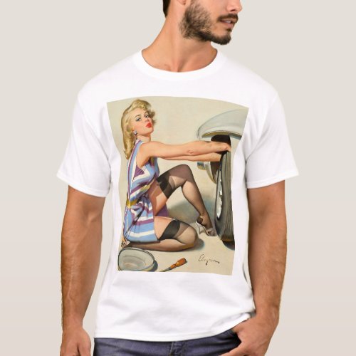 Quick Change Pin Up Art T_Shirt