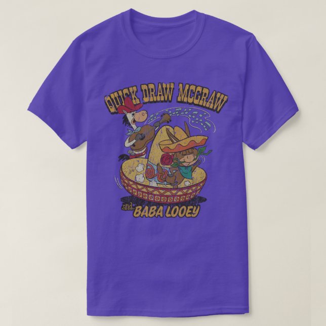 Quick Draw McGraw Baba Looey T-Shirt (Design Front)