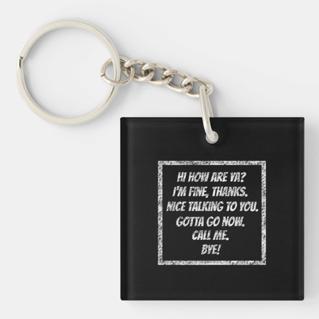 Quick Greetings Keychain (Front)
