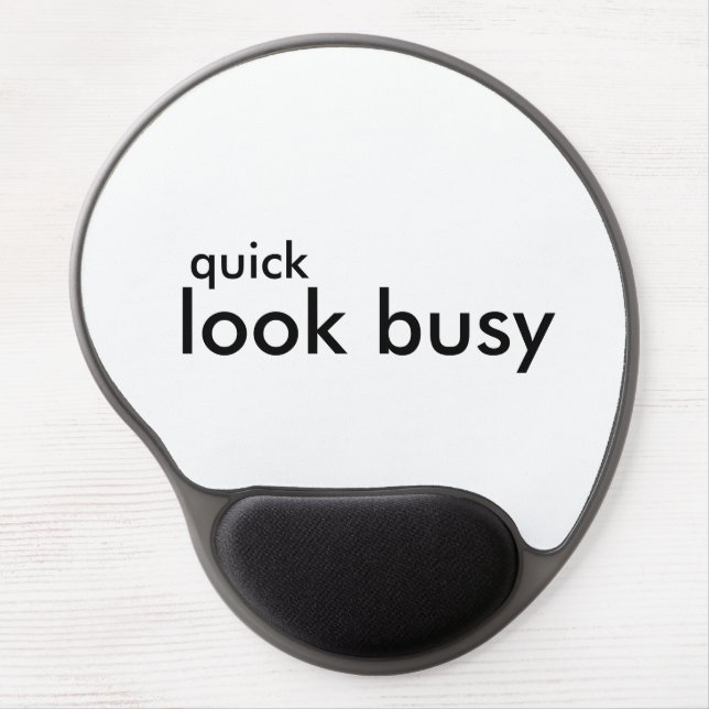 Quick - Look Busy office mouse pad (Front)