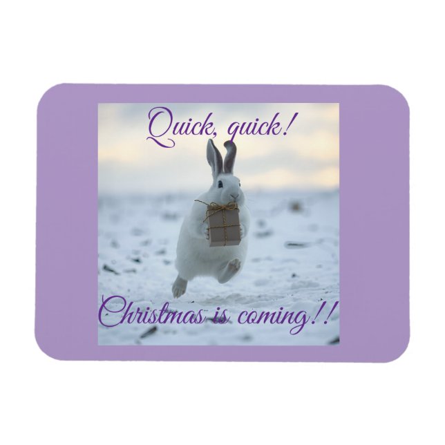 Quick, quick Christmas is coming! Magnet (Horizontal)