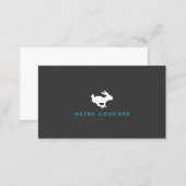Quick Rabbit Logo (Gray) Business Card (Front/Back)