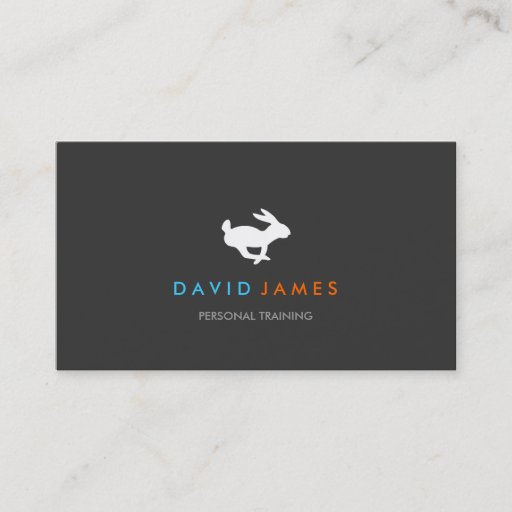 Customizable Quick Rabbit Logo (short name) Business Card