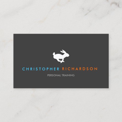 Customizable Quick Rabbit Logo No. 2 Business Card