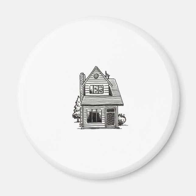 quick sketch little house 1 magnet (Front)
