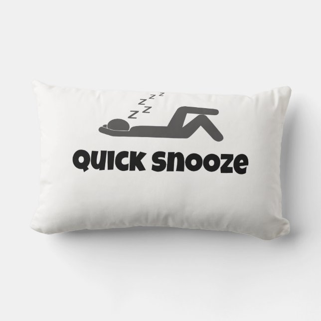 Quick Snooze Lumbar Pillow (Back)