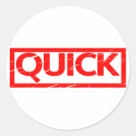 Quick Stamp Classic Round Sticker