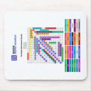 Quick Word Search — Day Mode Mousepad