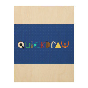 QUICKDRAW 11x14 Wood Wall Art