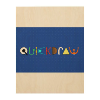 QUICKDRAW 11x14 Wood Wall Art