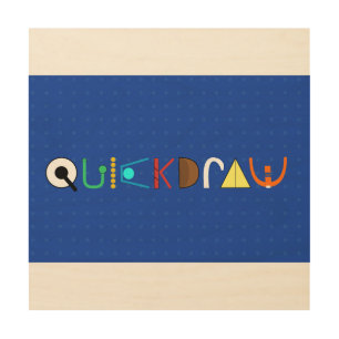 QUICKDRAW 12x12 Wood Wall Art