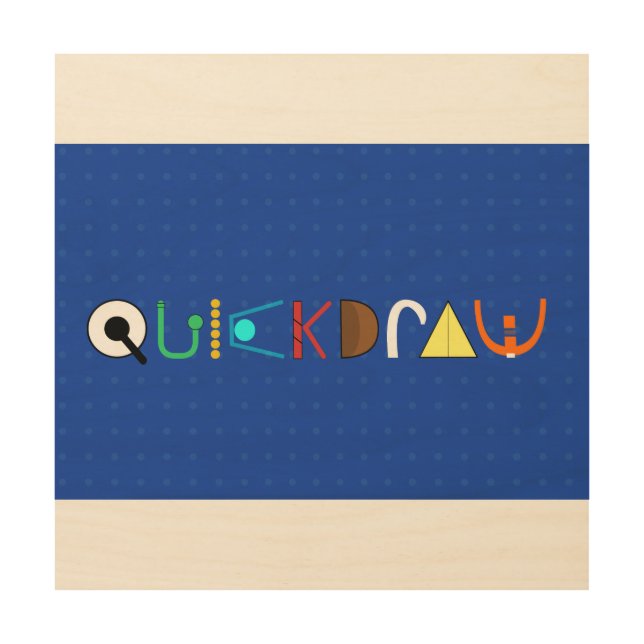 QUICKDRAW 12x12 Wood Wall Art (Front)