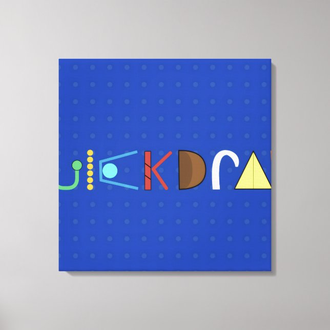 Quickdraw Art Canvas Print (Front)