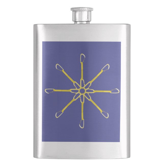 Quickdraw Flower Hip Flask (Front)