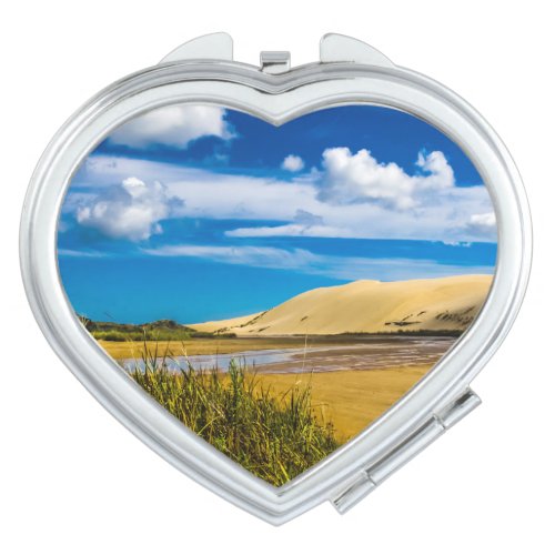 Quicksand stream near 90_Mile Beach New Zealand Compact Mirror