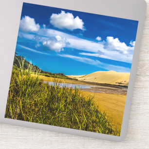 Quicksand stream near 90-Mile Beach, New Zealand Sticker