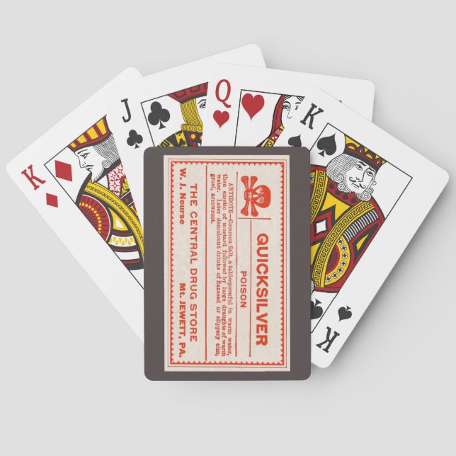 Quicksilver Label Poker Cards (Back)