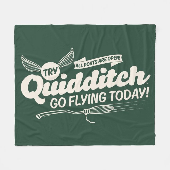 QUIDDITCH™ Recruitment Poster Fleece Blanket (Front (Horizontal))