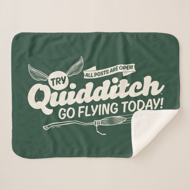 QUIDDITCH™ Recruitment Poster Sherpa Blanket (Front (Horizontal))