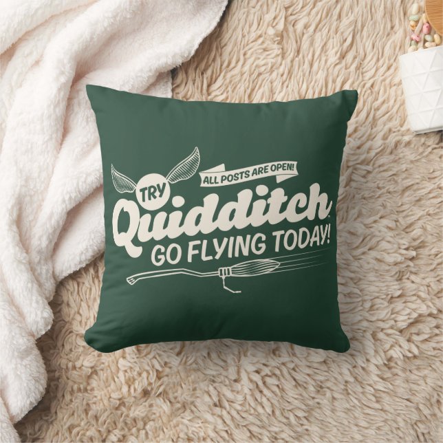 QUIDDITCH™ Recruitment Poster Throw Pillow (Blanket)