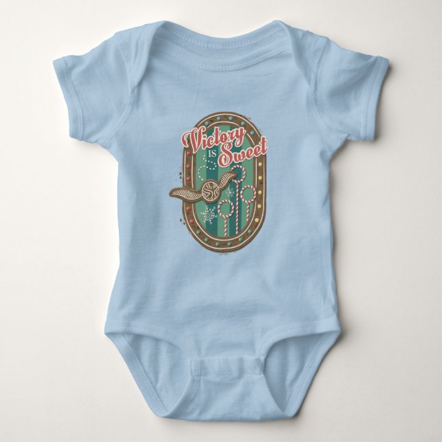 QUIDDITCH™ Victory is Sweet Holiday Cookie Graphic Baby Bodysuit (Front)