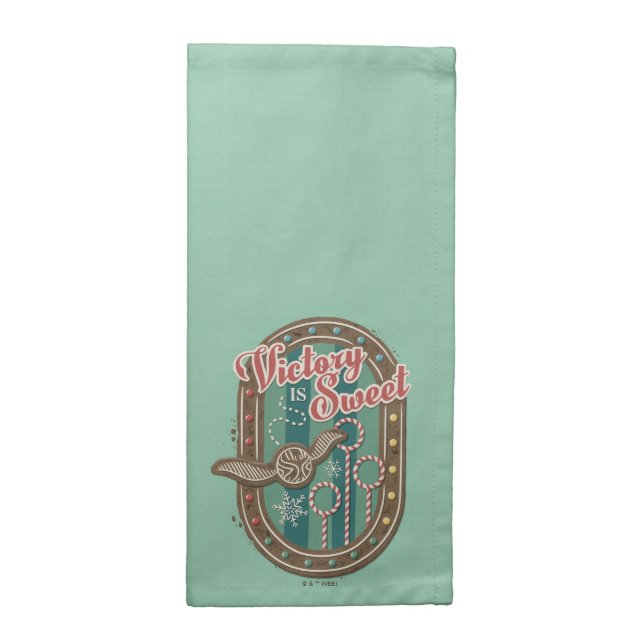 QUIDDITCH™ Victory is Sweet Holiday Cookie Graphic Cloth Napkin (Half Fold)