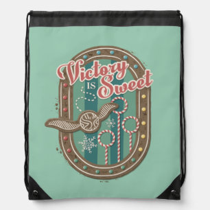 QUIDDITCH™ Victory is Sweet Holiday Cookie Graphic Drawstring Bag