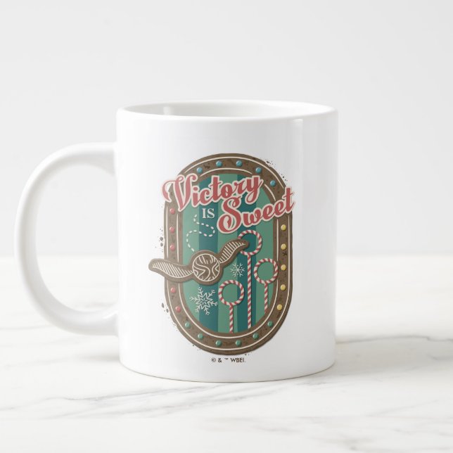 QUIDDITCH™ Victory is Sweet Holiday Cookie Graphic Giant Coffee Mug (Left)