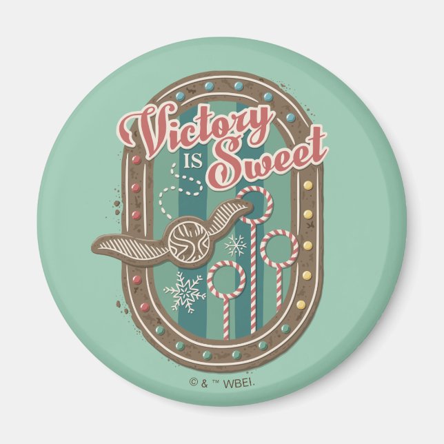 QUIDDITCH™ Victory is Sweet Holiday Cookie Graphic Magnet (Front)