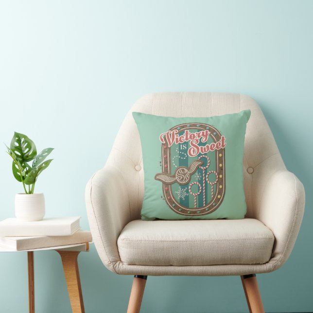 QUIDDITCH™ Victory is Sweet Holiday Cookie Graphic Throw Pillow (Chair)