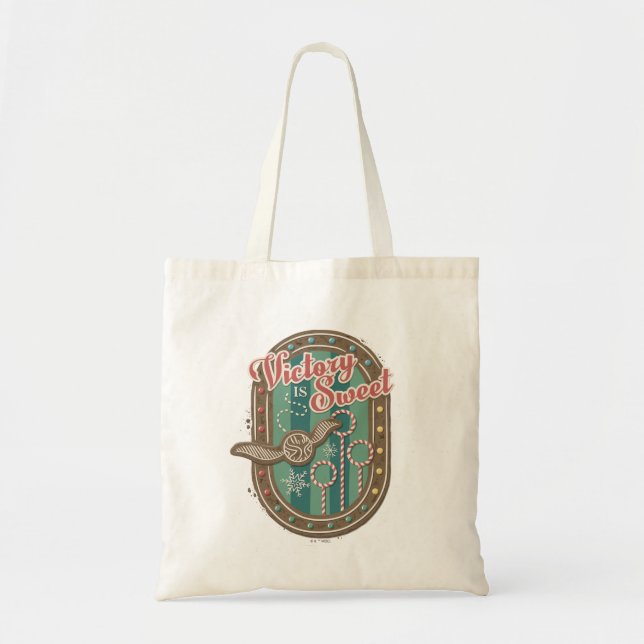 QUIDDITCH™ Victory is Sweet Holiday Cookie Graphic Tote Bag (Front)
