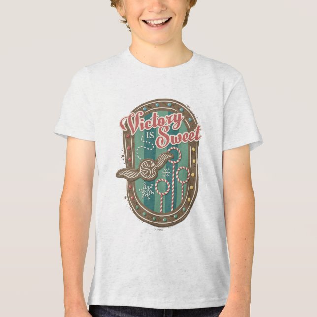 QUIDDITCH™ Victory is Sweet Holiday Cookie Graphic Tri-Blend Shirt (Front)